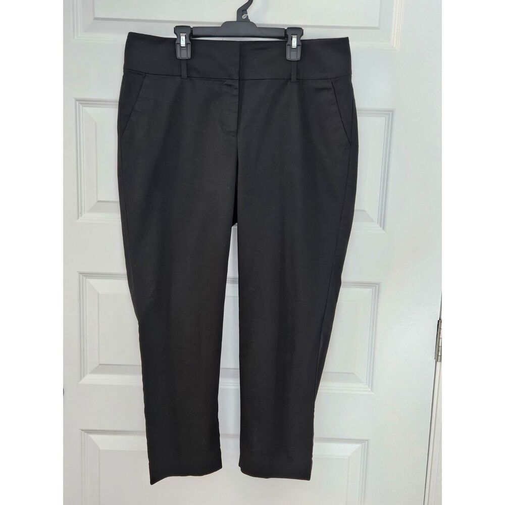 Ann Taylor Curvy Cotton Capri Size 10 Black